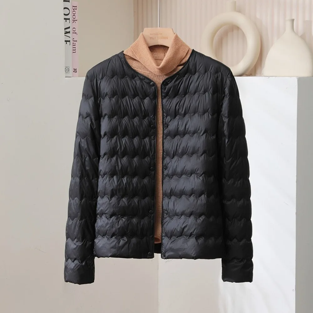 

2025 New Autumn Winter Down Jacket Woman 90% White Duck Down Coat Liner Ultralight Thin Portable Puffer Jacket Keep Short Coat