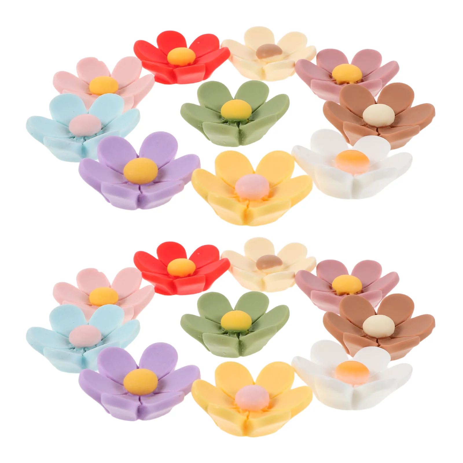 

20Pcs Magnetic Flower Fridge Magnets Colorful Floral Refrigerator Stickers for Kitchen Office Locker Decorative Photo Holders