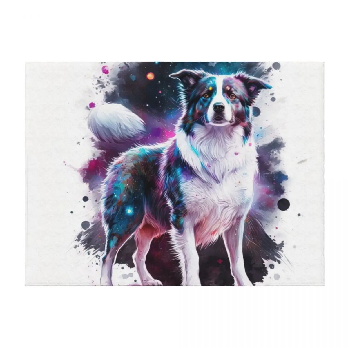 

border collie space Throw Blanket Bed Baby christmas decoration Fashion Sofas Blankets