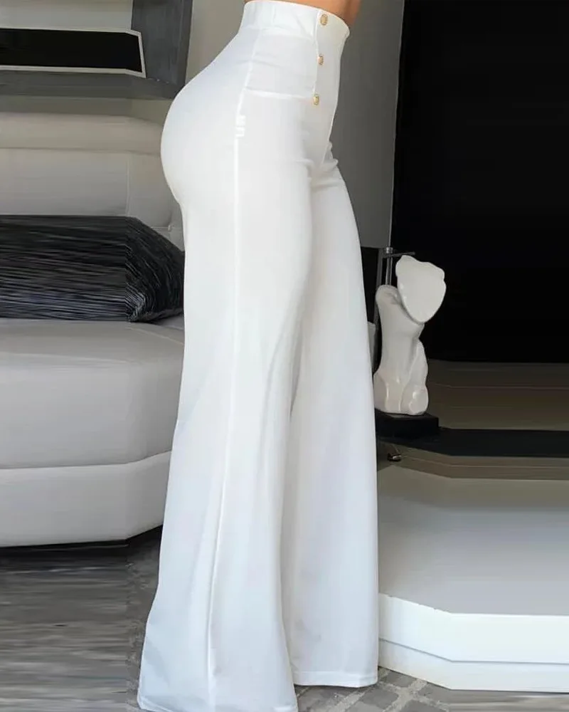 Elegant High Waist Wide Leg Bootcut Pants 2026 Summer New Fashion Simple Women’s Flared Trousers Loose Streetwear Y2k Clothes 5 Elegant High Waist Wide Leg Bootcut Pants 2026 Summer New Fashion Simple Women's Flared Trousers Loose Streetwear Y2k Clothes 5