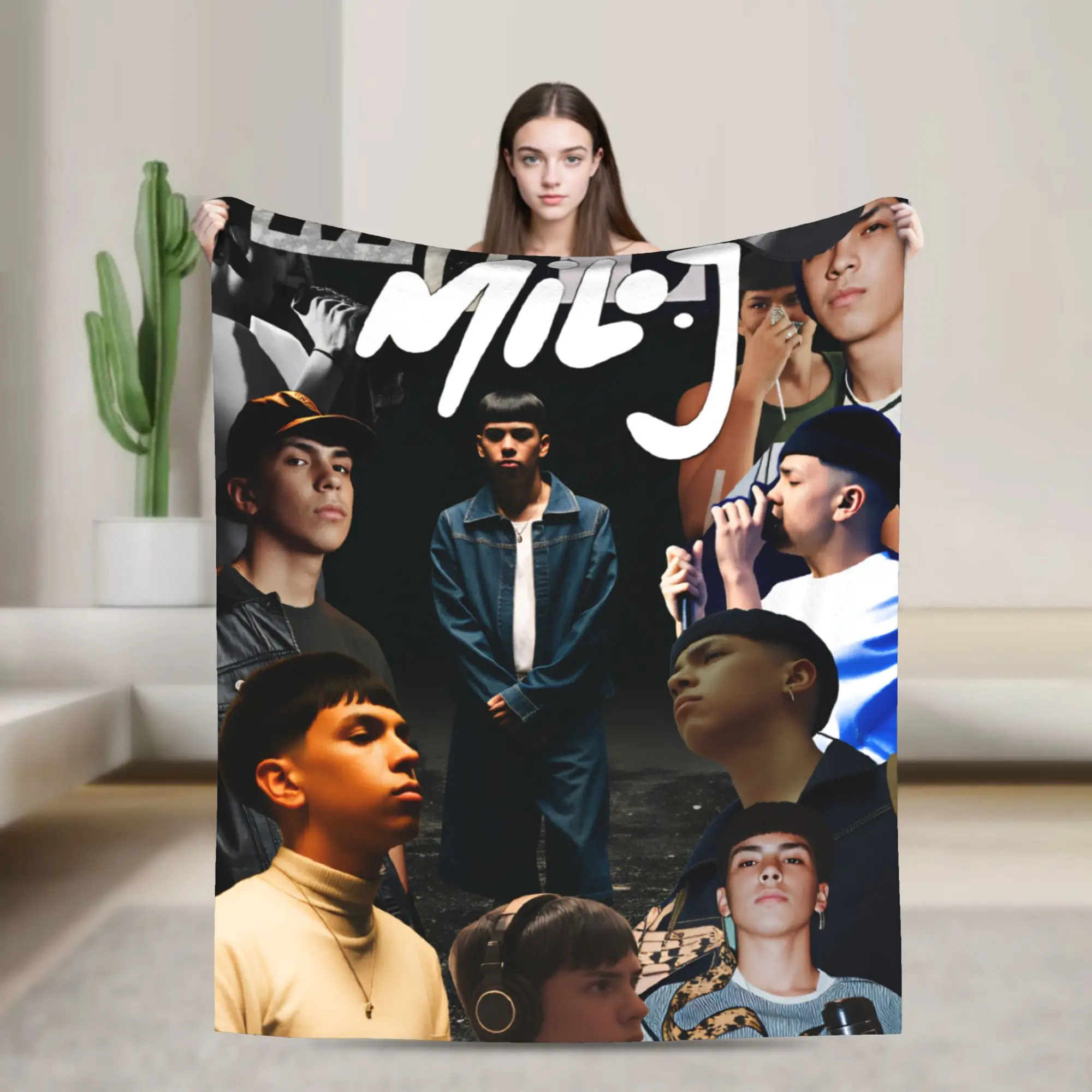 Inspired by Argentine Rapper Milo J for Pop Blankets  Warm Novelty Plush Throw Blanket For Outdoor Flannel Bedspread Bed Cover