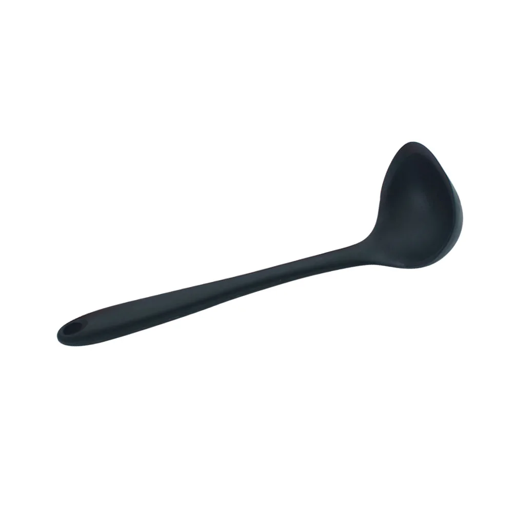 

Silicone Soup Spoon Long Handle High Temperature Resistant Non Toxic Odorless One Piece Design For Soup Milk Powder Noodles