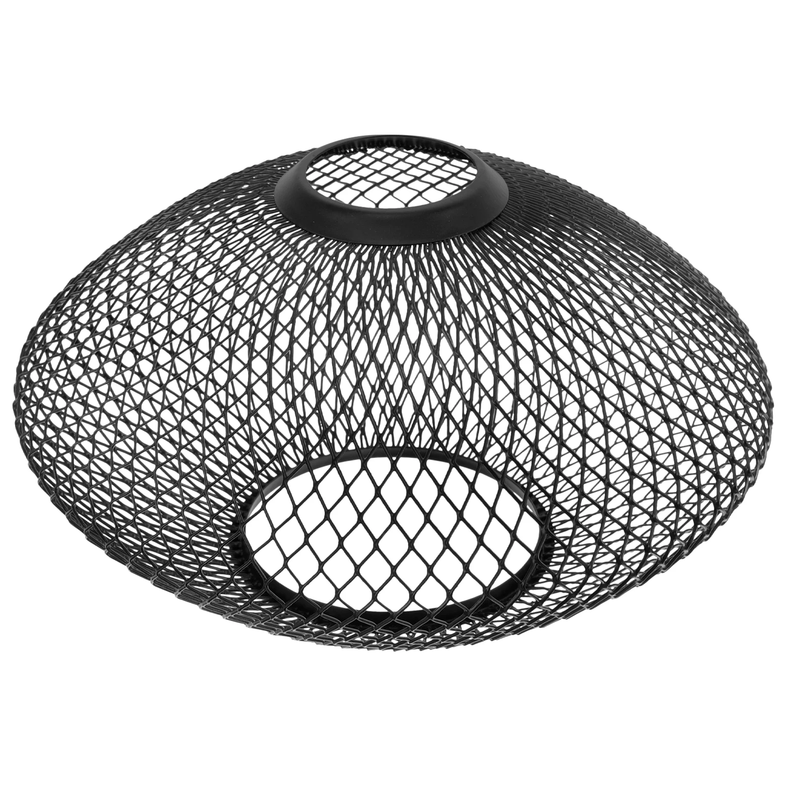 

Iron Mesh Lampshade 20x11cm Pendant Light Cover Hollow Retro Decor Wire Shade Black Home Bar Cafe Lighting Fixture