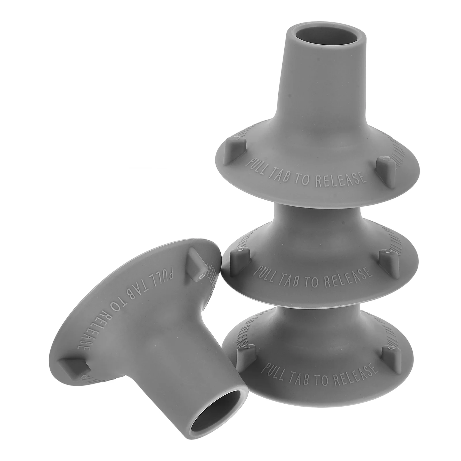 4 pezzi Tappetino per sedia da doccia Tappetini da bagno per protezioni per gambe Cappucci Protezioni per pavimenti in feltro Sottobicchieri per divano grigi