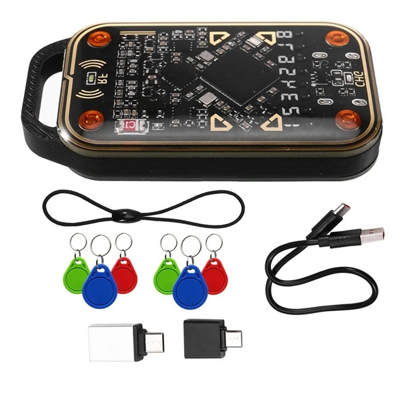 Chameleon Ultra V3.0 RFID Smart Card Emulator Reader 125Khz 13.56Mhz ID IC Smart Card Tag Copyer+3X UID/CUID Keychain-Y41A