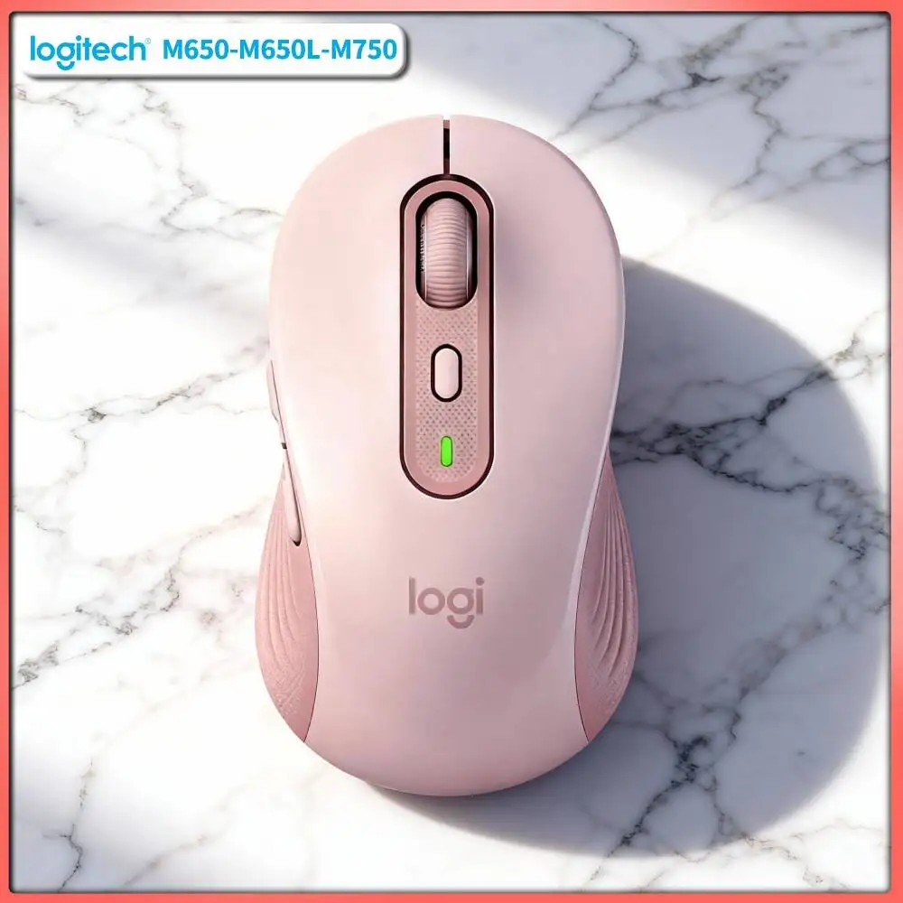 Logitech M650/M650L Wireless Mouse - Ergonomic Contour, 5 Programmable Buttons, 90% Reduced Noise, 24-Month Battery