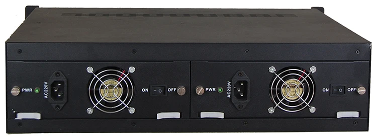 Fctel 17 Slots 2U Rack Mount Chassis Optical Fiber Media Converter With SNMP Management