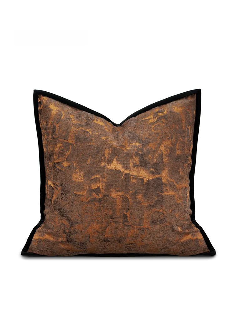 

Orange Brown Sofa Pillow Cuion Cover Hotel Sample Room Homestay Living Room Bedroom Square Tow Pillow Case