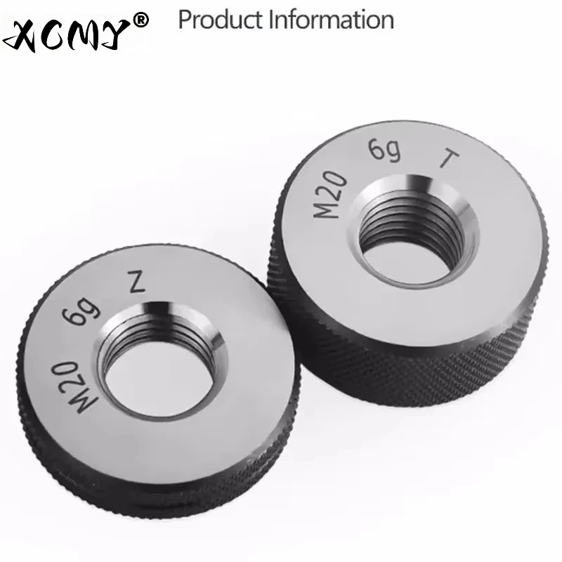 Thread ring gauge M2-M30 GO/NO GO Gage Metric Gauge 6g accuracy Precision external Screw Gage Fine,Pitch Thread Test Tool 2pcs