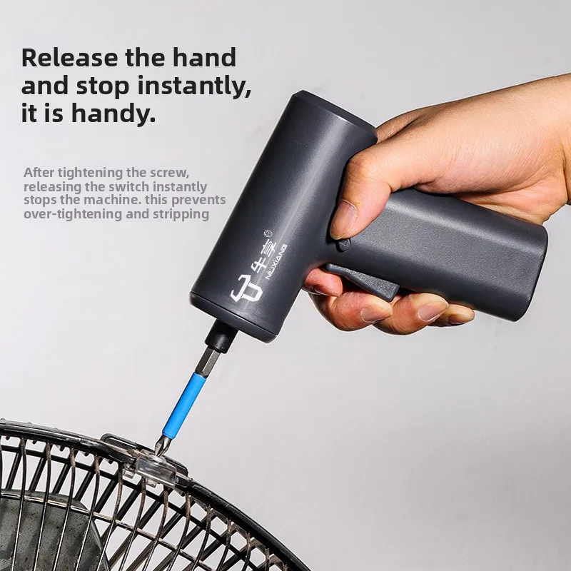 

Миниатюрная беспроводная электрическая отвертка с высоким крутящим моментом — перезаряжаемый многофункциональный ручной электроинструмент для дома с регулируемым крутящим моментом