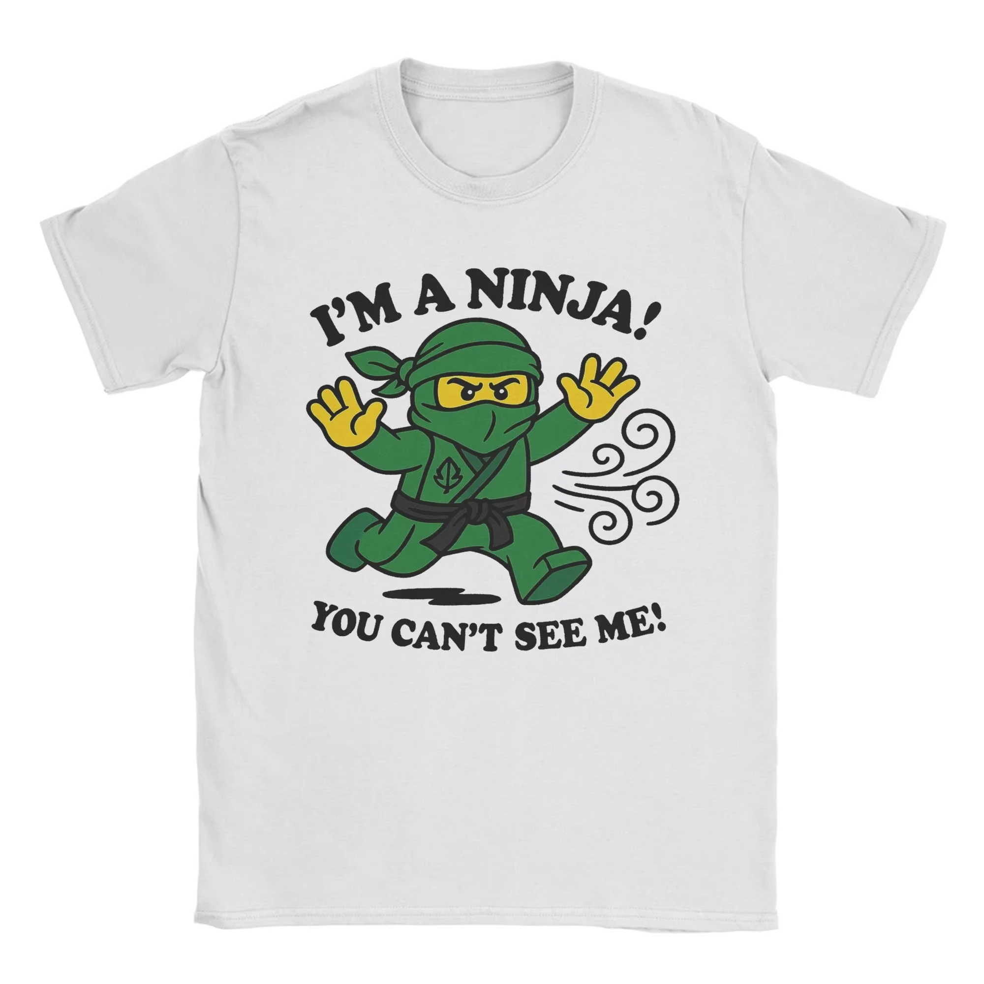 

sherk Men's Cartoon N-Ninjago Stealthy Green Ninja T Shirts Pure Cotton Clothes Funny Short Sleeve O Neck Tees Men Women T-Shirt