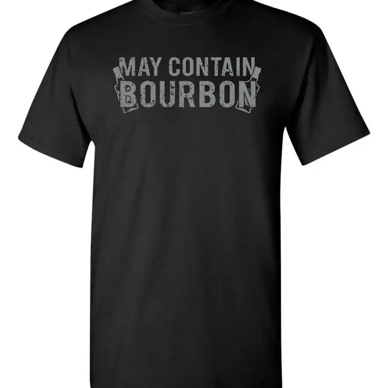 May Contain Bourbon Whiskey Alcohol Drinking Men's T Shirt 1865