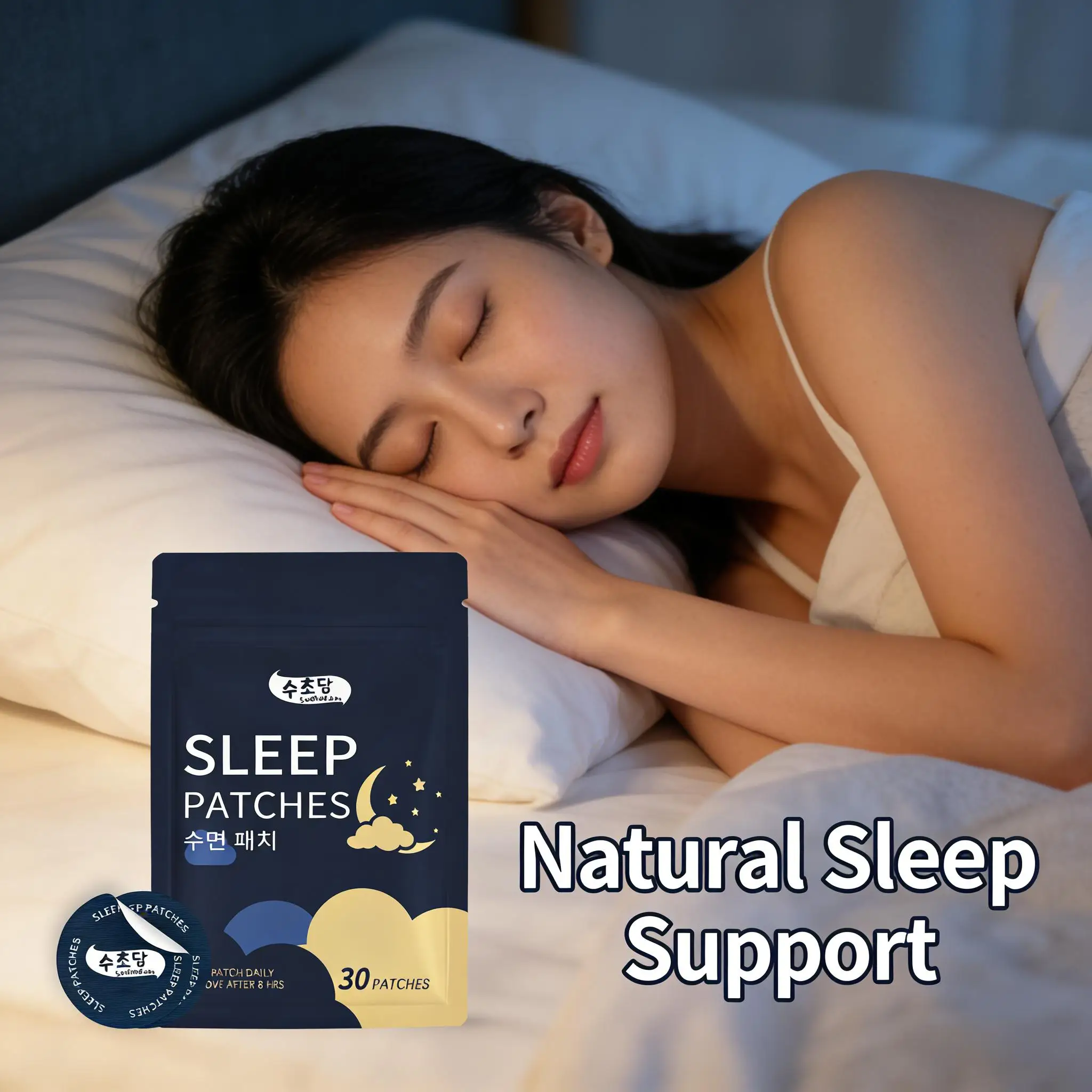 

Пластырь для сна Plant Sleep: расслабление, физическое и психическое облегчение, устранение бессонницы, снижение ночных пробуждений, коррекция расписания, снятие усталости.