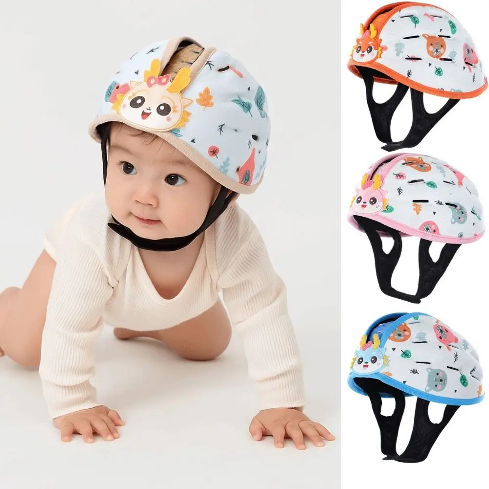 

Breathable Toddler Safety Helmet Anti-Fall Anti-Collision Infant Head Cushion 360-Degree Protection Adjustable Infant Bumper Cap