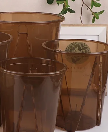 Plastic Orchid Root Control Pots With Holes Transparent Flower Pot Phalaenopsis Orchid Cattleya Planting With Stomata