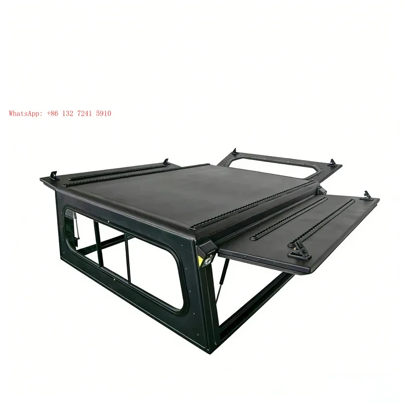 

High Performance Double Cab Retractable Aluminum Alloy Tonneau Cover With Waterproof Hard Top And No-Drill Installation