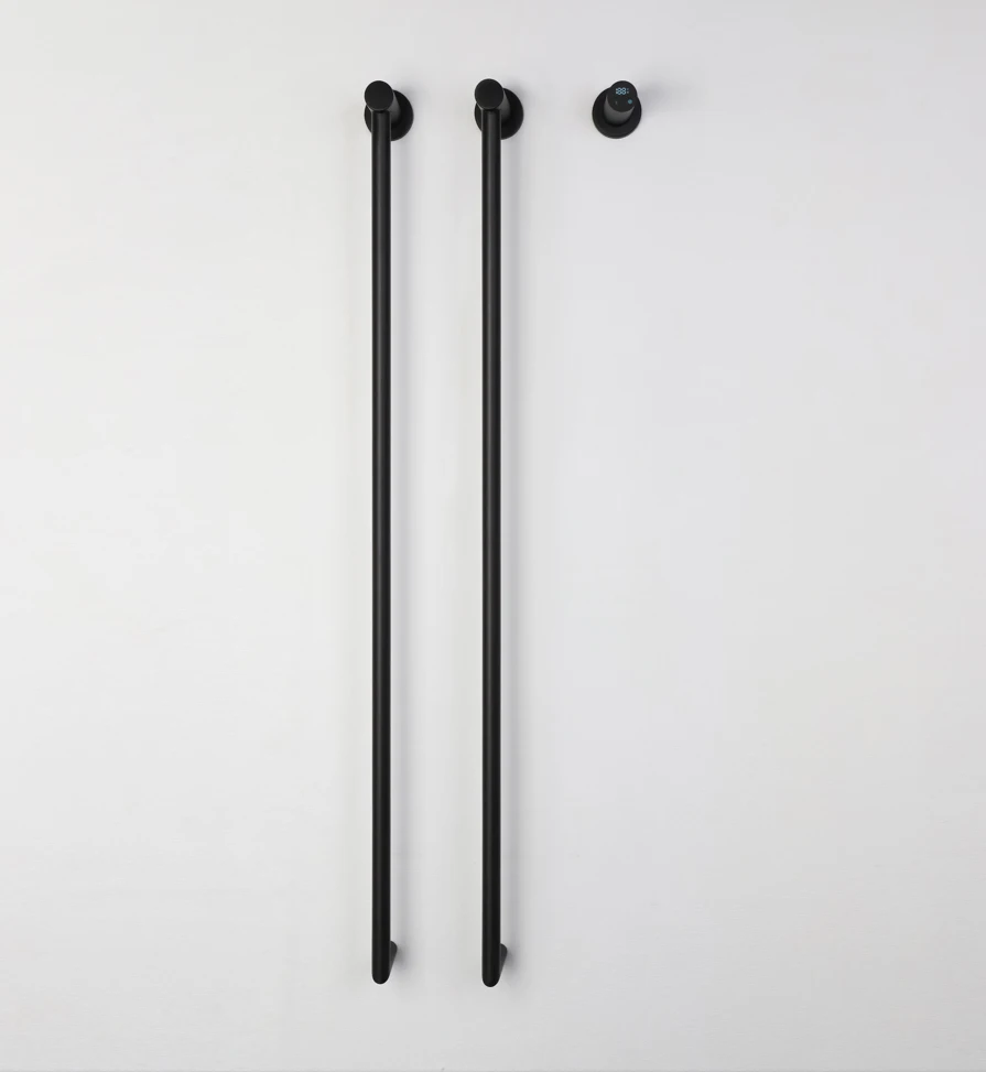 

Intelligent Stainless Steel Bath Spa Black Towel Radiator Heated Towel Rail Drying Racks