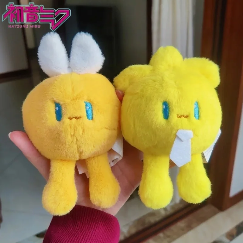 Hatsune Miku Plushie Doll Bemoe Kagamine Rin Len Plush Stuffed Keychain Cute Anime Figure Backpack Pendant Children Gift