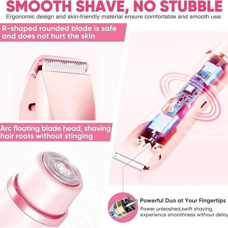 Electric Shaver Double Head Dual Purpose Female Razor Hair Remover Trimmer Body Epilator Leg Underarm Bikini Electric Shaver