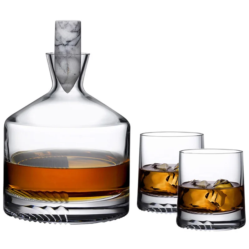 디자이너 위스키 병 외국 와인 디스펜서 와인 잔 와인 세트
