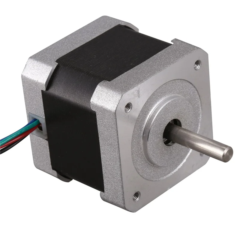 2X NEMA 17 42 Motor Stepper Hibrida 0.9 Derajat 40Mm 1,68A Motor Stepper 2 Fase untuk Router CNC-ABQU