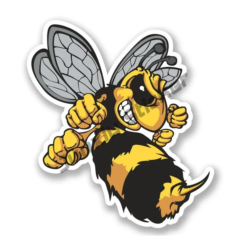 Lovely Angry Hornets Horrible Bee Car Sticker and Decals Cover Scratches for Bumper Window Laptop Waterproof Car Decals KK13cm