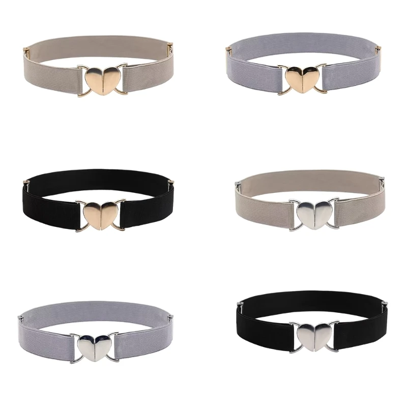 

Womens Vintage Wide Elastic Stretch Waist Belt For Dresses No Show Stretch Belt Invisible Elastic Stretch Waist Belt