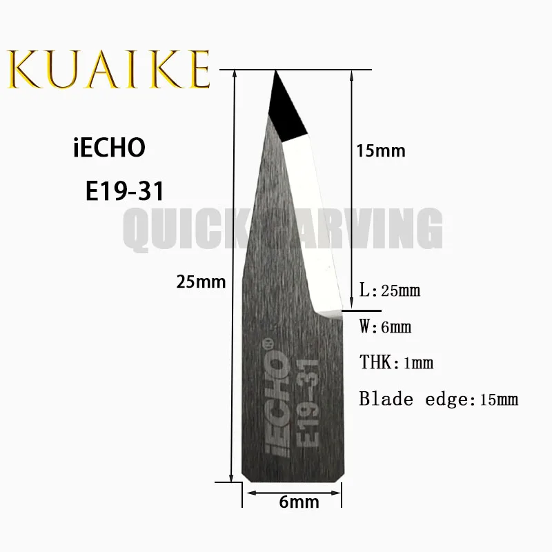 Imagem -02 - Iecho-cortador da Vibração Carboneto de Tungstênio Lâmina de Corte Oscilante E20c E21 E22c E23c E25c E26 E1931 E19-37 10 Peças