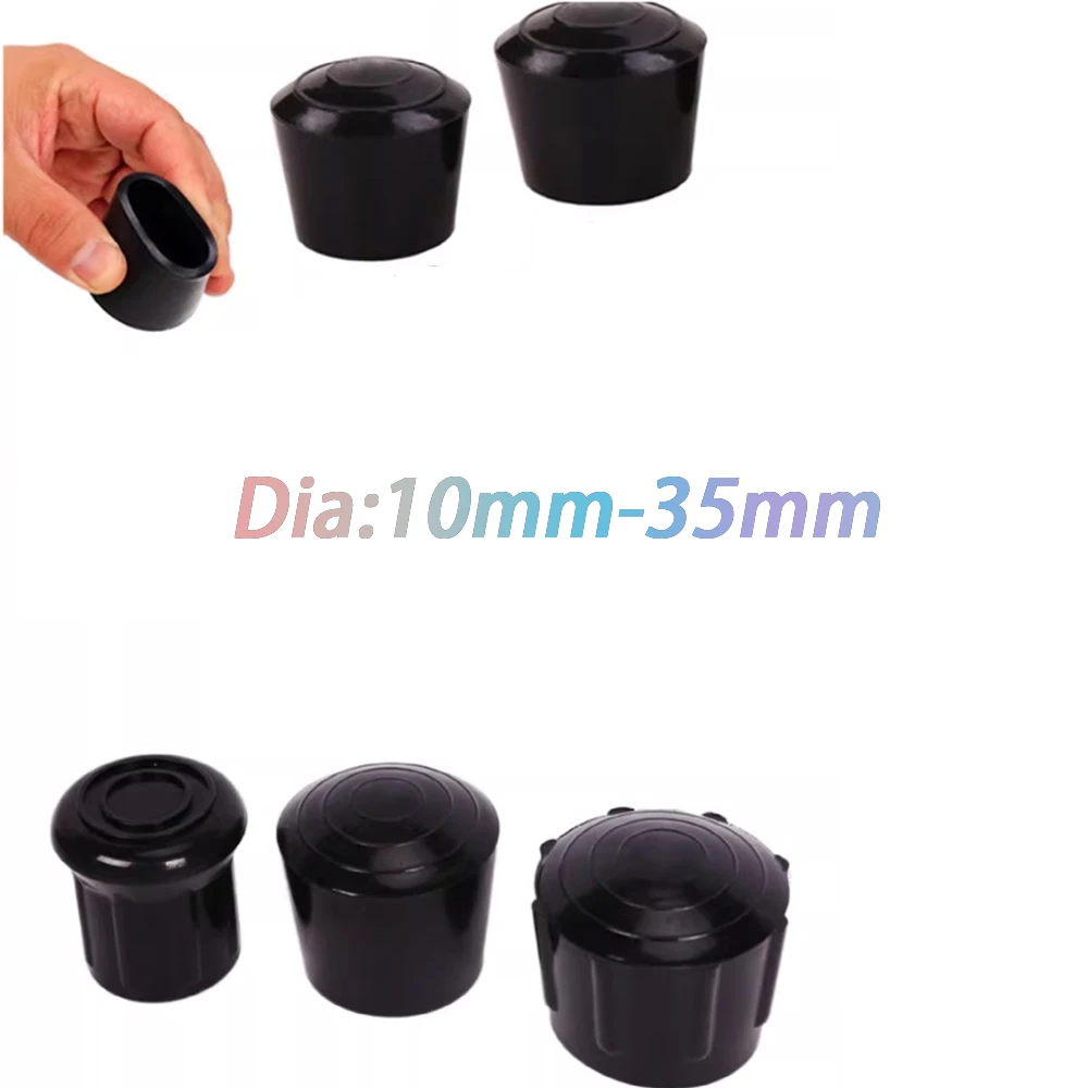 Thicken Anti-slip Chair Leg Caps Wear-resistant Round Furniture Table Covers Leveling Feet Pads Furniture Accessories 10mm-35mm