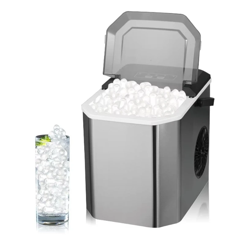 

New Commerical Household Automatic Countertop Portable Small Mini Ice Cube Maker Machine for Home Automatic Cleaning