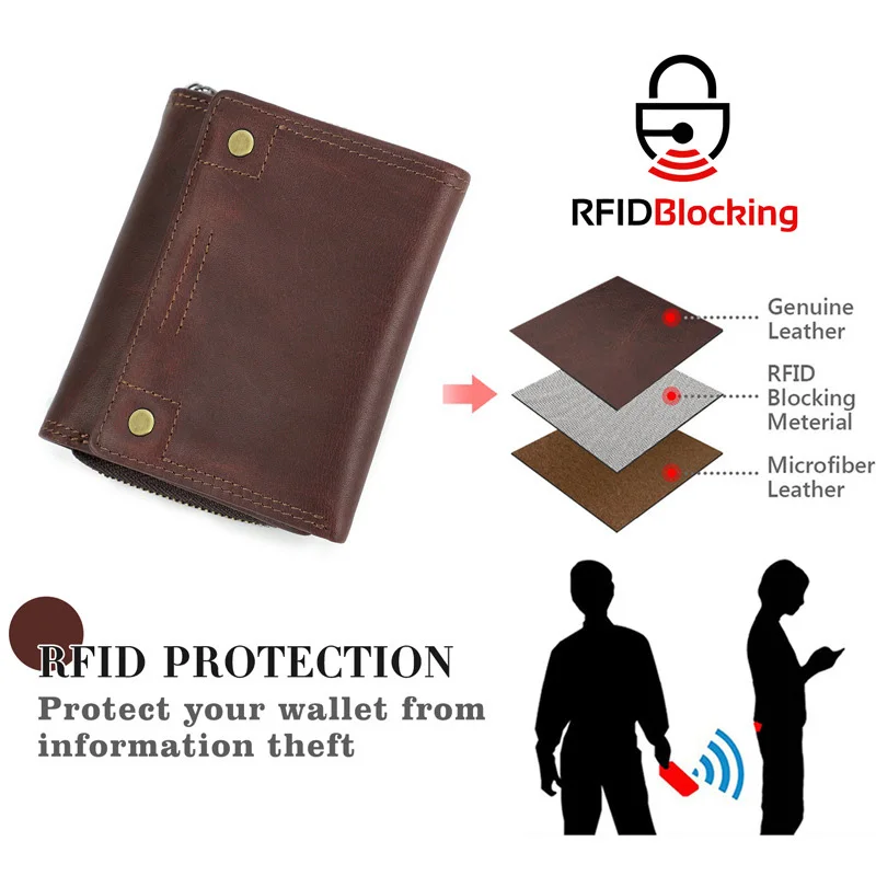 YKOSM 빈티지 럭셔리 정품 가죽 Airtags 지갑 남성 여성 지갑 RFID 차단 상자 Anti-lost ID 신용 카드 가방