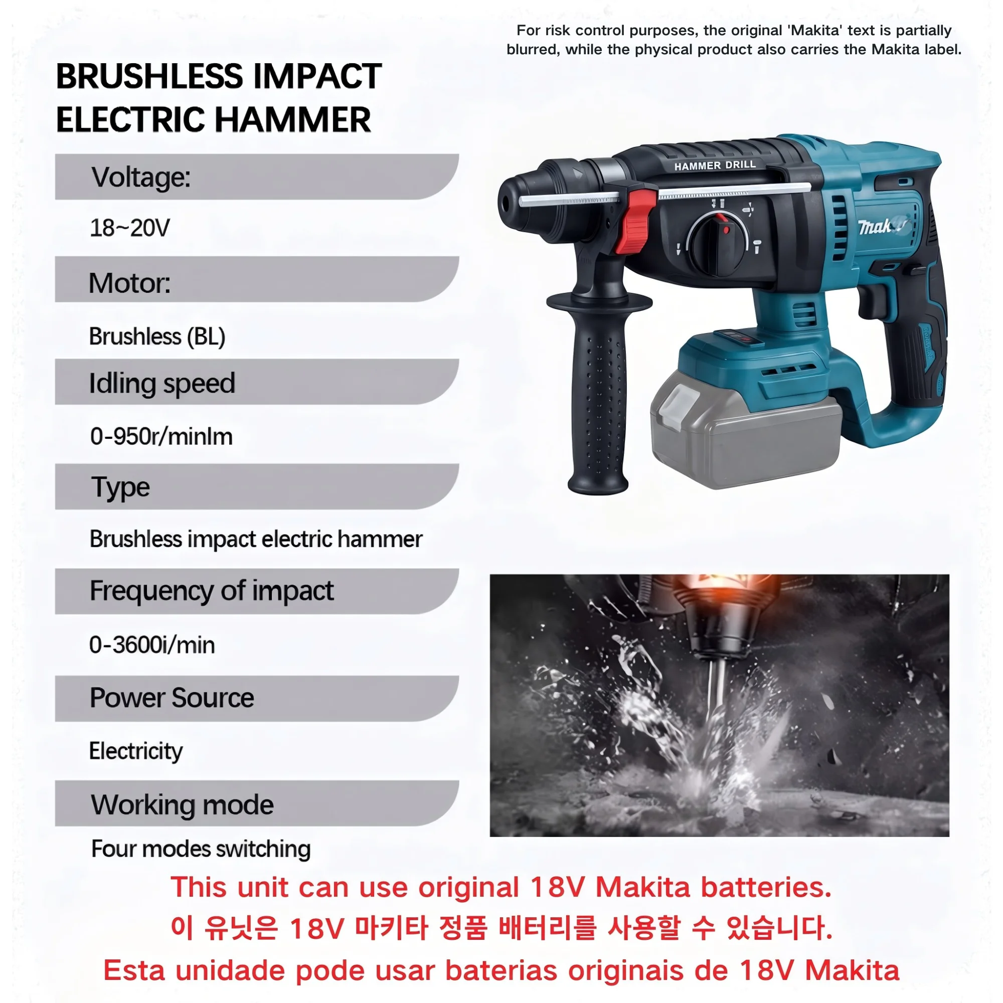 Martelo Elétrico Sem Fio Makit - Power Tools Hardware avaliação e preço