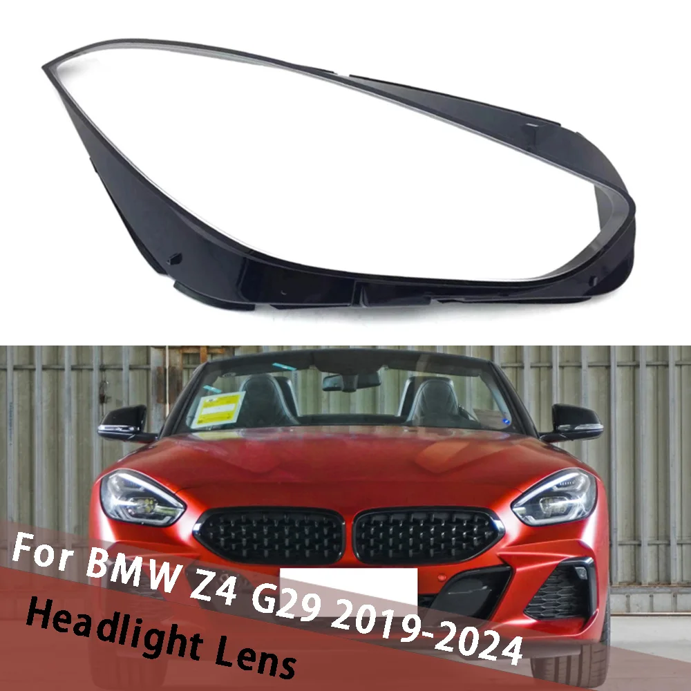 

For BMW Z4 G29 2019 2020 2021 2022 2023 20024 Headlight Cover Transparent Lampshade Headlamp Shell Plexiglass Replace Lens Caps