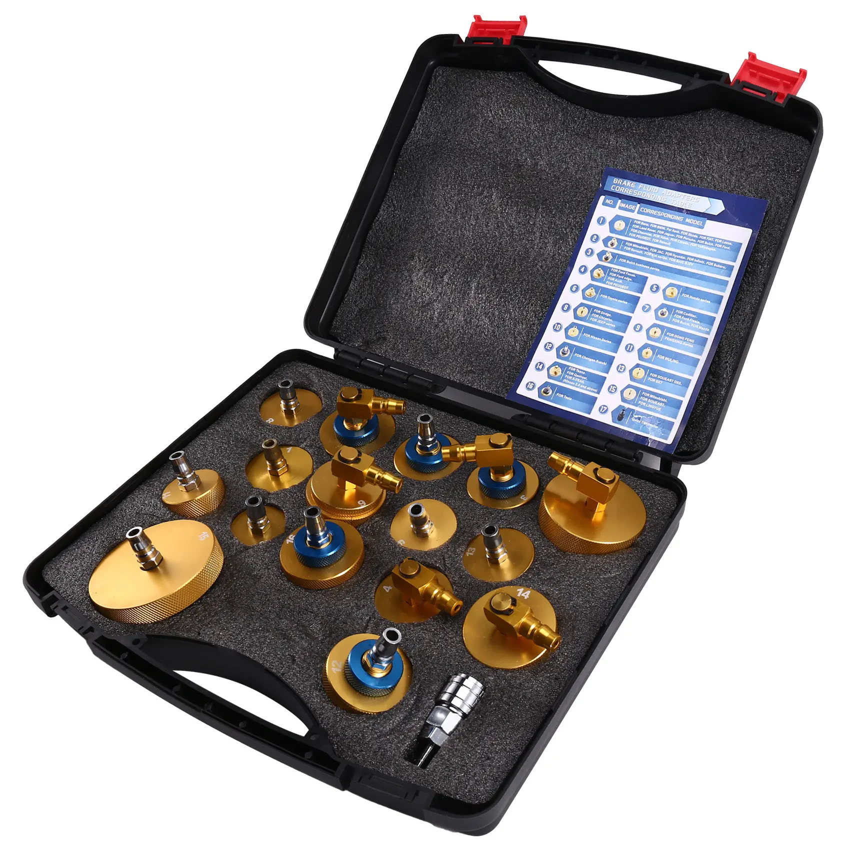 

1 Set Car Brake Fluid Exchanger Connector Oil Pump Adapter Kit Universal Oil Exchanger Connector Auto Repair Tools