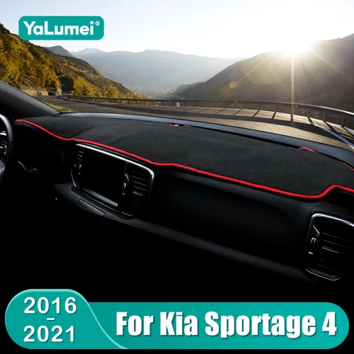 Para Kia Sportage 4 2016 2017 2018 2019 2020 2021 salpicadero de coche parasol Mat instrumento escritorio cubierta antideslizante Accesorios