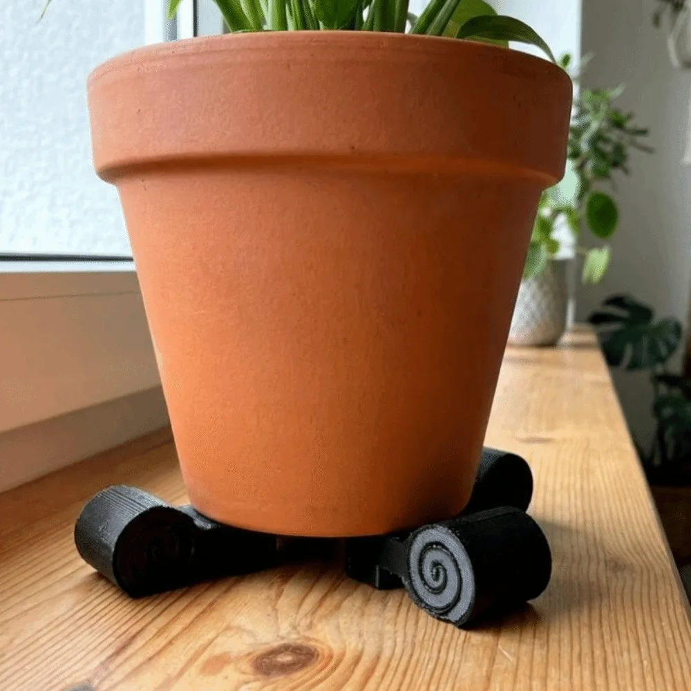 3Pcs 3D Printed Flower Pot Elevator Feet Fast Drainage Wear-resistant Garden Non-slip Riser Stand Prevent Root Rot