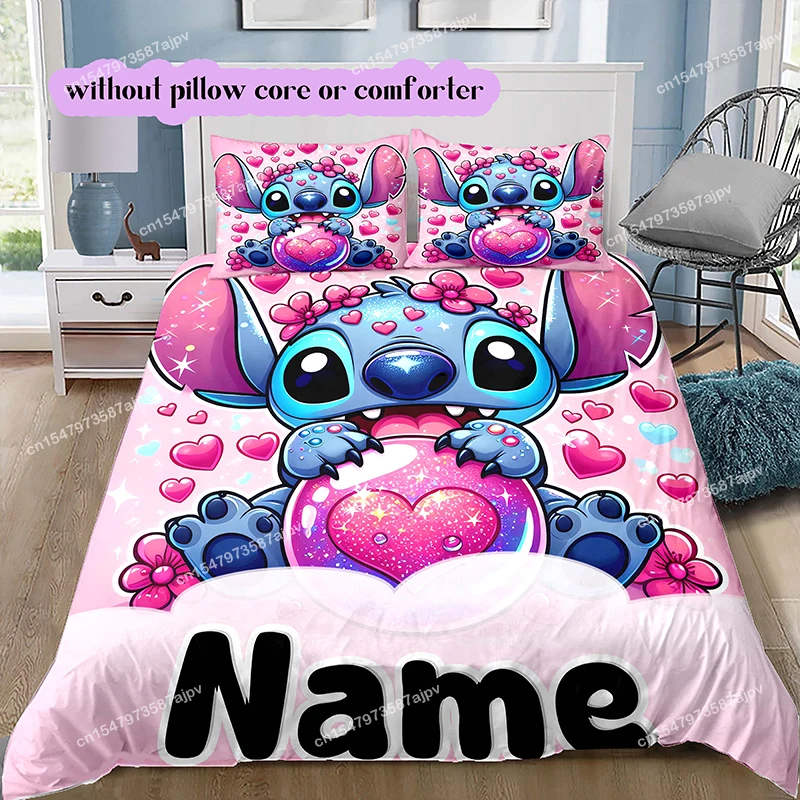 Personalized Duvet Custom Stitch Bedding Set King Twin Double Child 3 Piece Mircofiber or Polyester Duvet Cover Set-xin