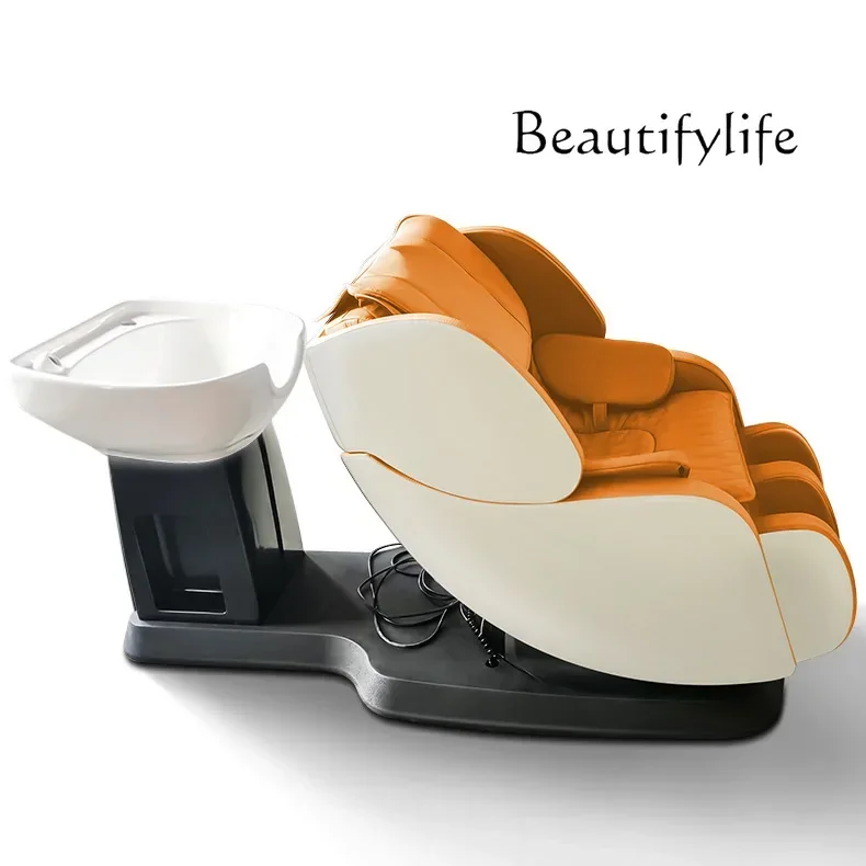 X Thai Head Therapy Massage Couch Beauty Salon Barber Shop Hair Care Electric Massage Shampoo Bed