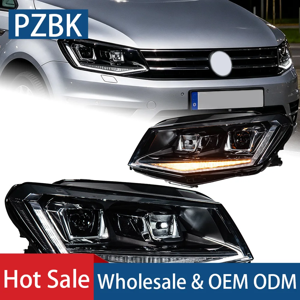 Car Lights for CADDY Headlight 2015-2020 CADDY LED Head Lamp Headlights Drl Projector Lens Automotive Accessories