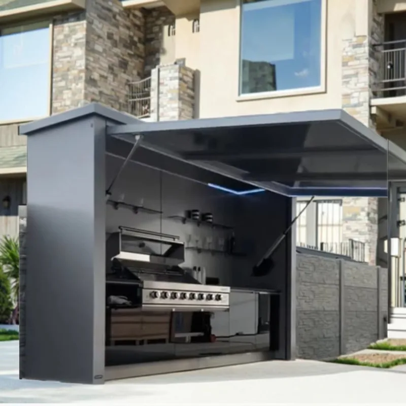 Modular Stainless Steel Outdoor Kitchen, Waterproof Eco-Friendly Easy To Assemble Camping BBQ Cooking Kitchen