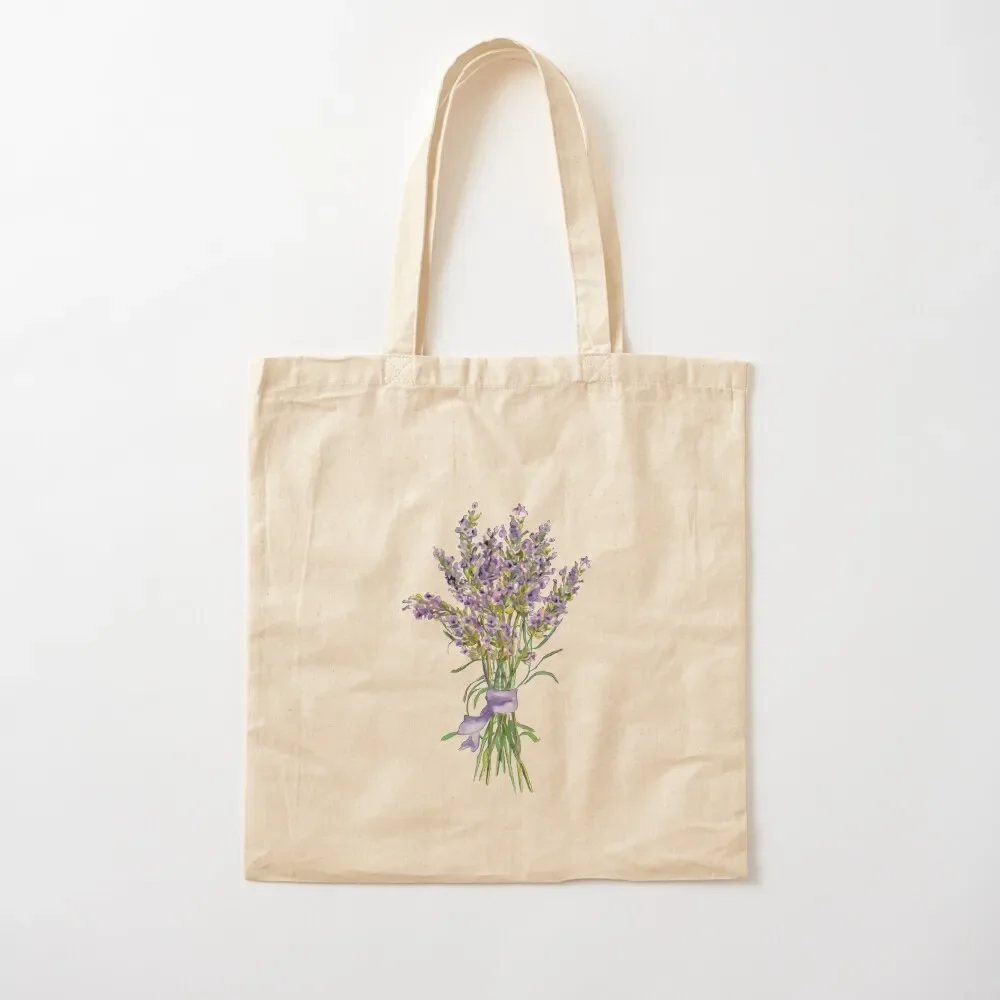 Watercolor Lavender flowers bouquet Tote Bag Gift bags tote bag women Tote Bag