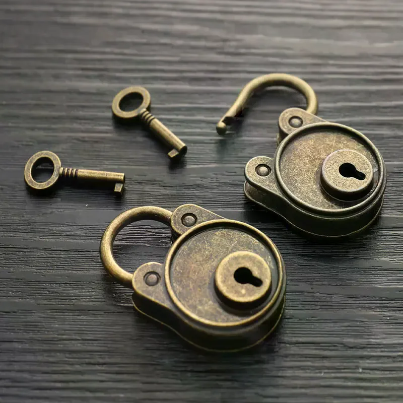 Горячий китайский винтажный навесной замок для ноутбука, ремень для багажа, античный бронзовый навесной замок, замок в старом стиле с ключом, замки для чемодана, фурнитура