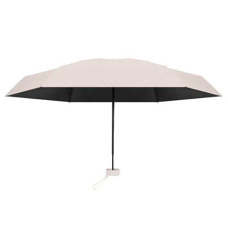 2024 New Arrival Square Anti UV Small Mini Six-fold Pocket Umbrella Business Gifts Foldable Umbrella With Zipper Hard Case view 6