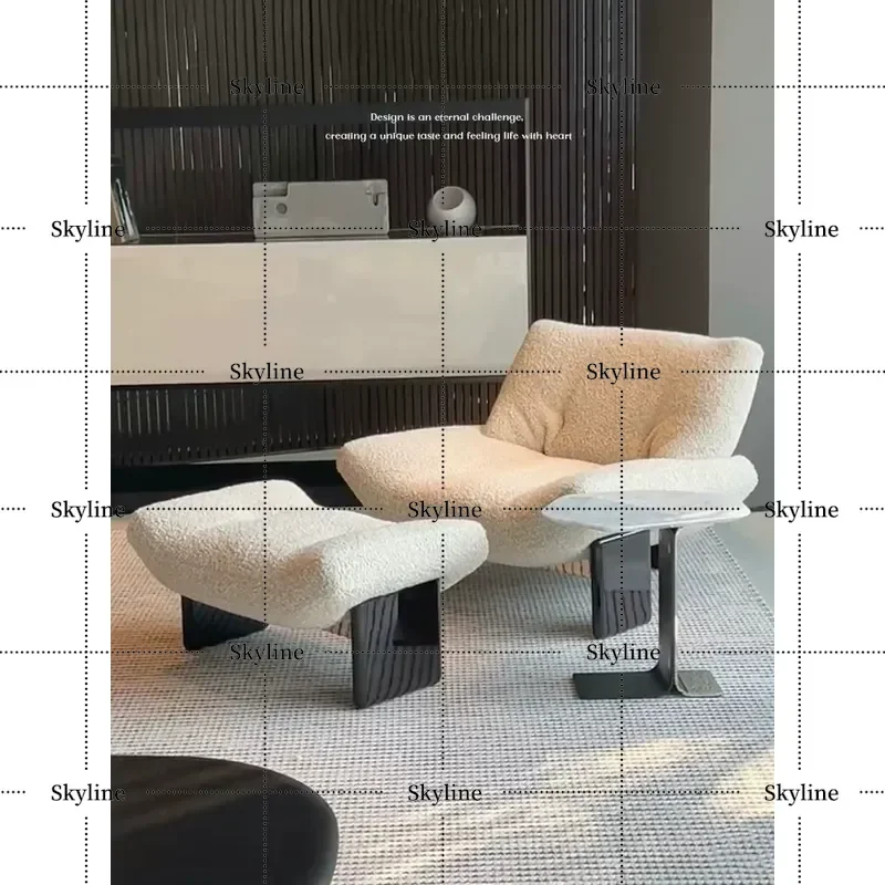 Italian Light Luxury Sofa Chair Cotton Linen Fabric Leisure Single Chair Ash Wood Negotiation Chair for Living Room Bedroom