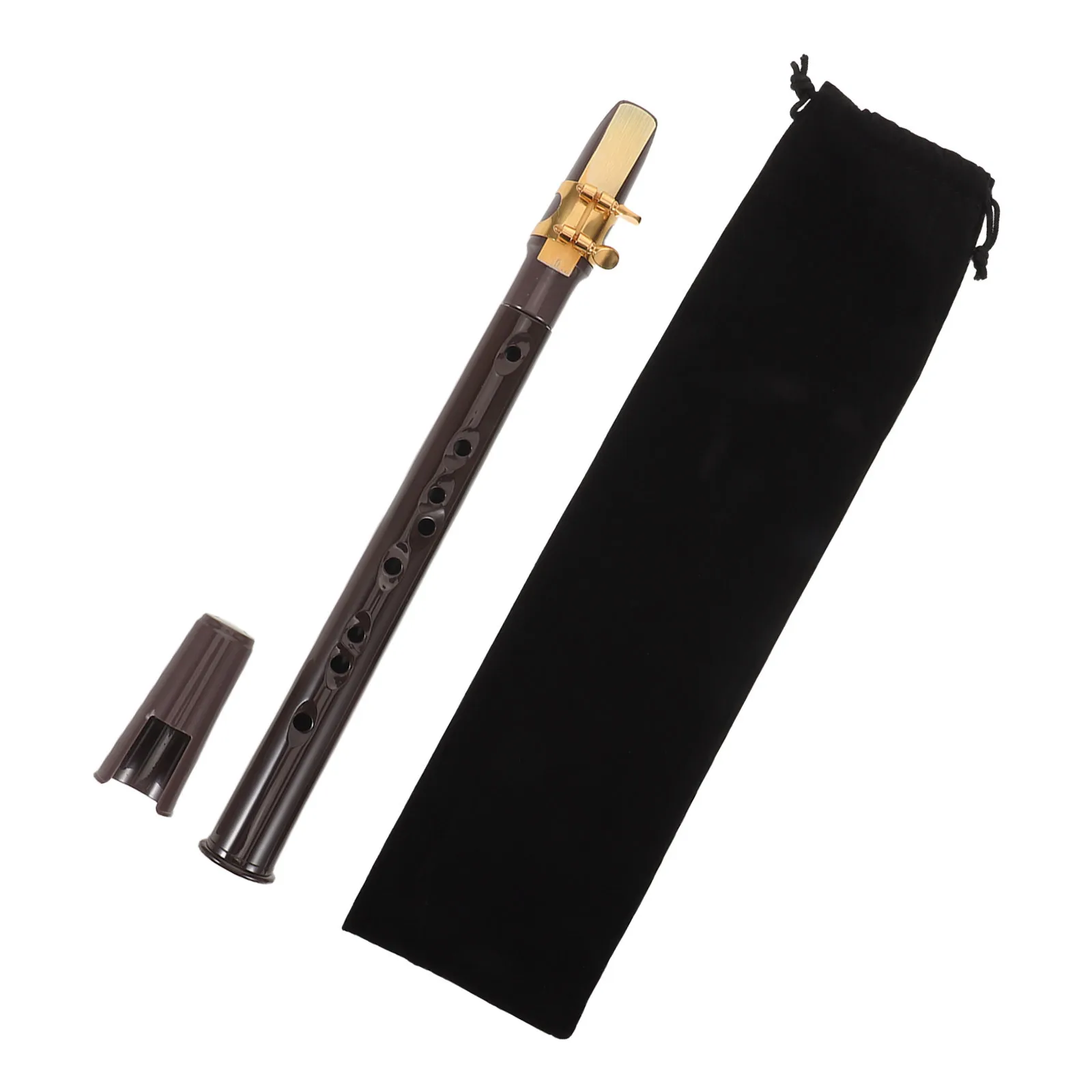 

1Set Mini Pocket Saxophone 8 Hole Soprano Sax Stylish Vintage Appeal Portable Durable Music Lovers Beginners Kids Instruments
