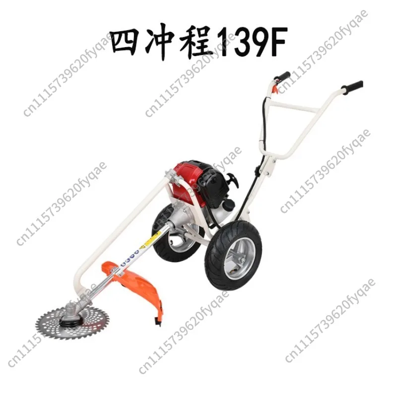 Factory hand-push lawn mower Multifunctional hand-push brush cutter Four-stroke small lawn mower Household