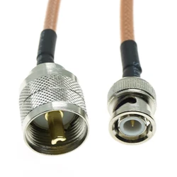 RG400 Cable BNC Male to UHF Male PL259 Lot RF Coax Pigtail Jumper 50ohm Double Shield