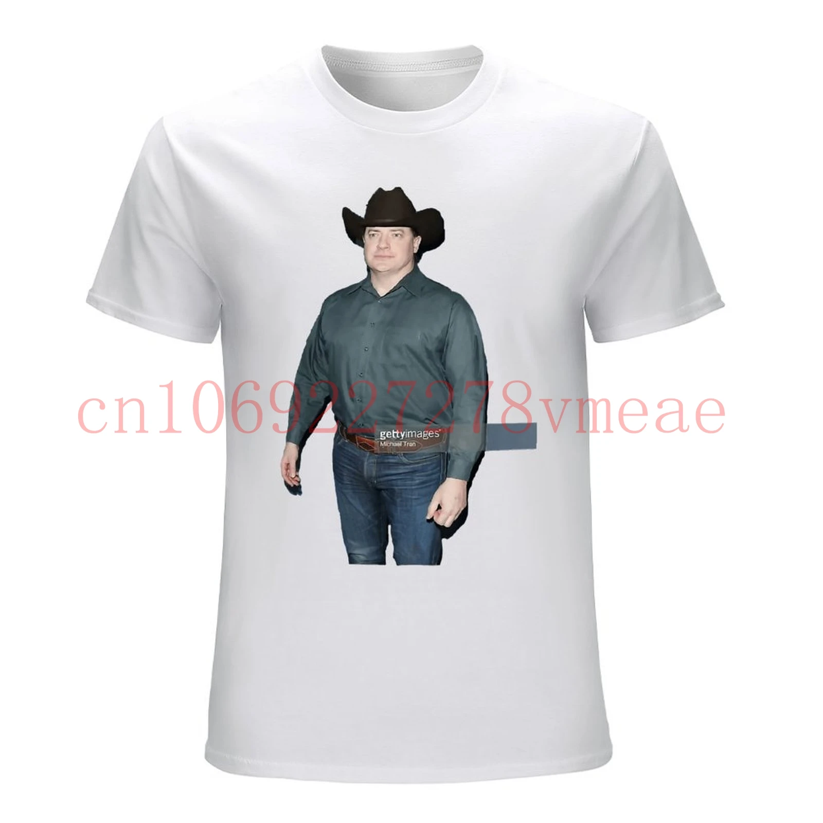 Brendan Fraser Cowboy T shirt brendan fraser cowboy getty images gettyimages watermark funny ironic irony