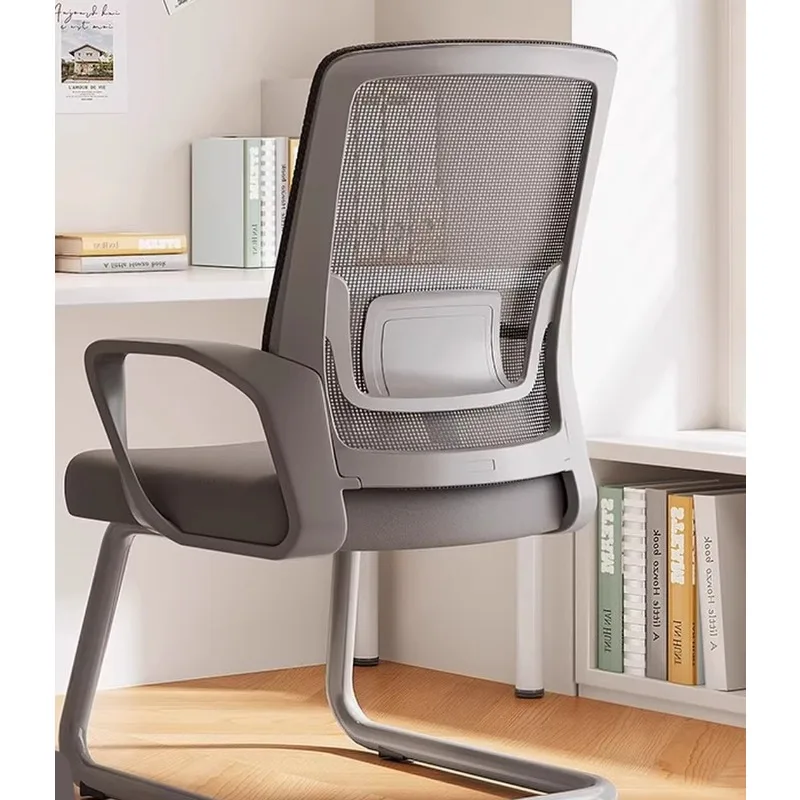 Ergonomic Office Chair Adjustable Lumbar Support Breathable Mesh High Back Swivel Rolling Computer Chair Gaming Gray White