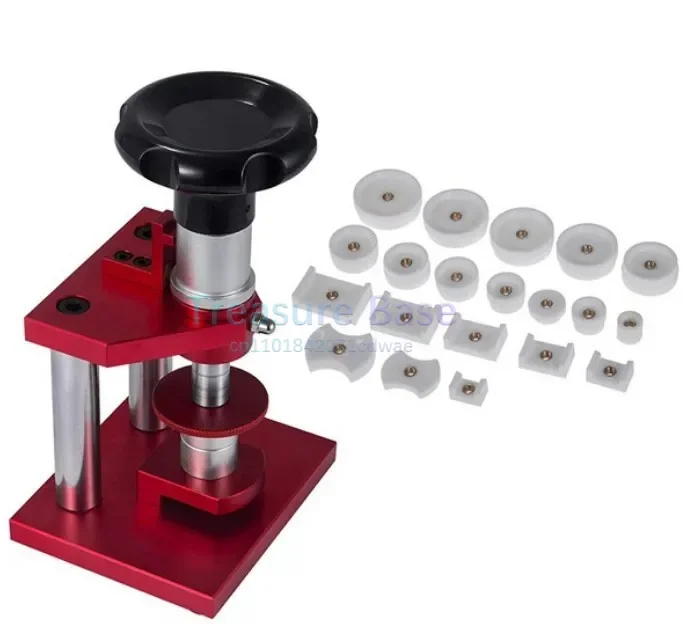 

Screw Type Precise Crystal Bezel Watch Back Case Cover Press Tool with 20 Dies Pressing Repair Tool for Watchmaker